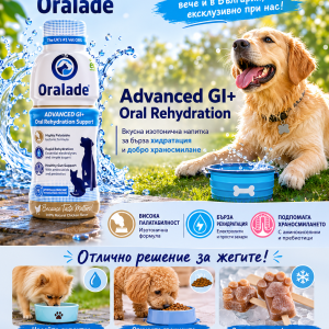 Oralade® Advanced GI+ - хидратираща напитка за кучета и котки 500 мл